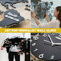 Art Map Minimalist Wall Clock - buyooze