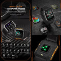 Indestructible Stainless Steel Military Style Rugged Smartwatch