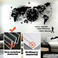 Art Map Minimalist Wall Clock - buyooze