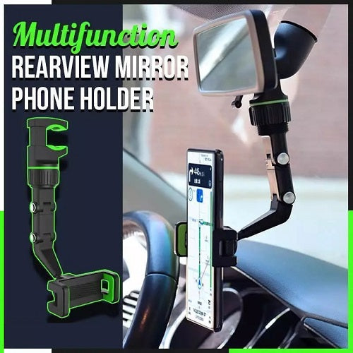 Rearview Mirror Phone Holder