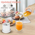 USB RECHARGEABLE MINI JUICER BLENDER - 6 BLADES AND 420ML CAPACITY! (PREMIUM QUALITY)