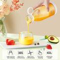 USB RECHARGEABLE MINI JUICER BLENDER - 6 BLADES AND 420ML CAPACITY! (PREMIUM QUALITY)