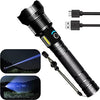 Led Rechargeable Tactical Flashlight 90000 High Lumens